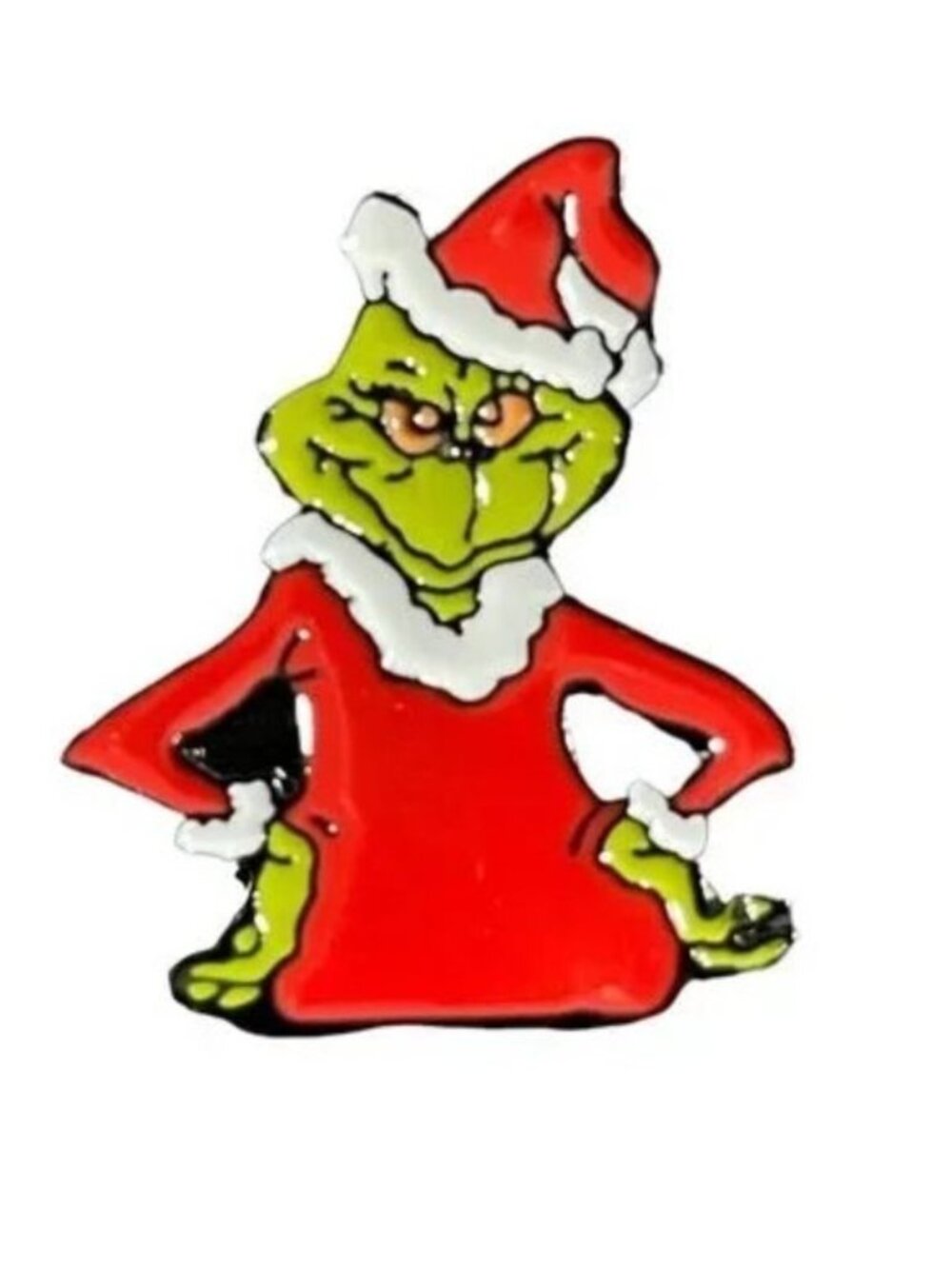 GRINCH Pin Christmas Santa Brooch Bag Charm Metal Badge Backpack Statement NEW